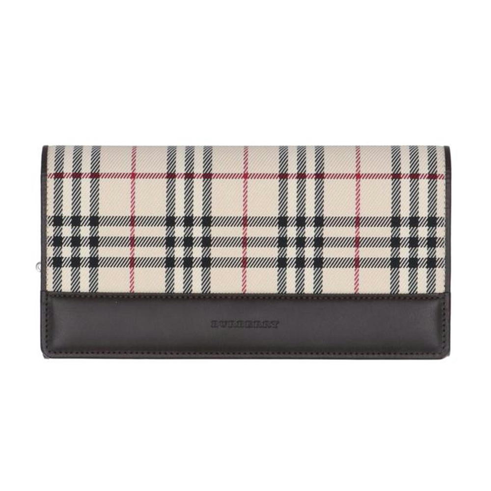 BURBERRY Bifold Flap Wallet Nova Check Long - Picture 1 of 6